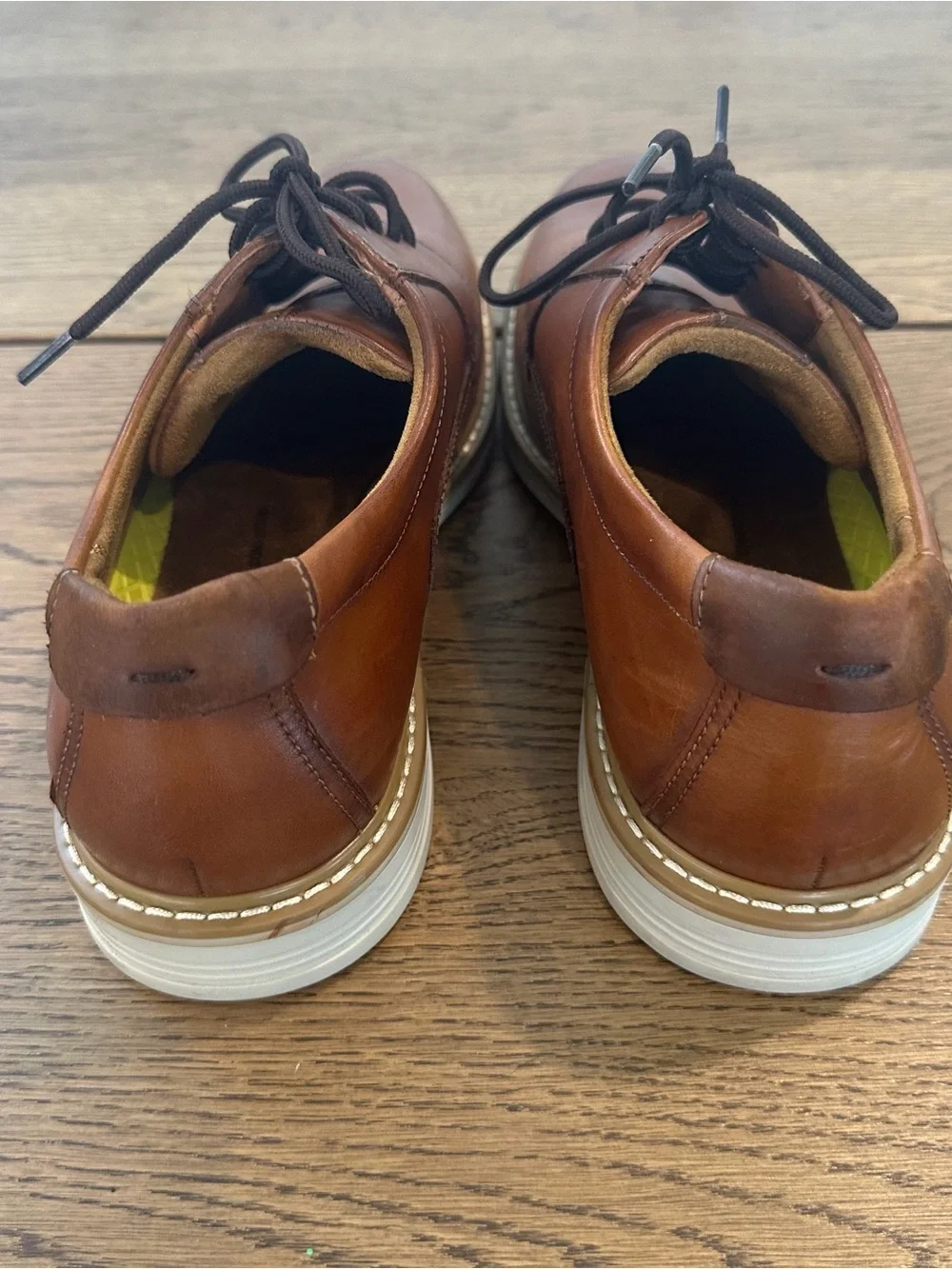 Florsheim Men’s Brown Leather Derby Dress Shoes FlexSole Size 9.5M